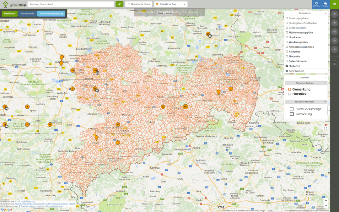 Karten für Sachsen - GeoMap