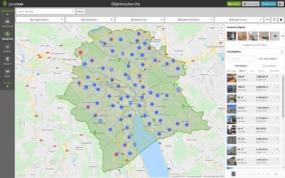 GeoMap integriert Angebotsdaten für Wohnimmobilien für die Schweiz